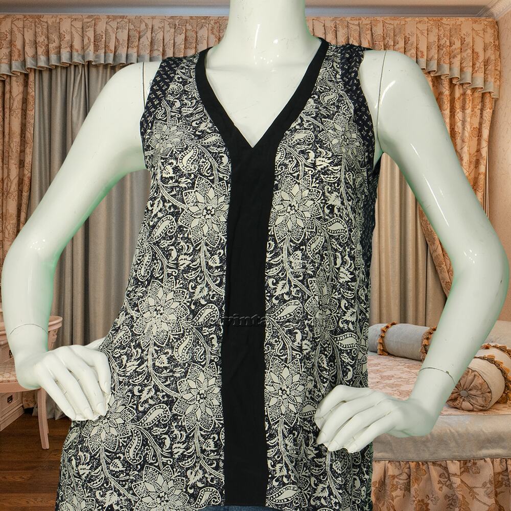 Rebecca Taylor Star Floral Print 100% Silk Boho Top Blouse Fairycore Shirt NWT